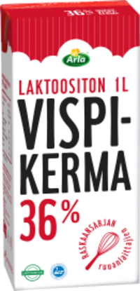 Arla Vispikerma 36% 1L Laktoositon 3,78€/L